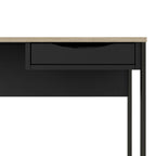 Function Plus Desk 1 Drawer with Oak Trim