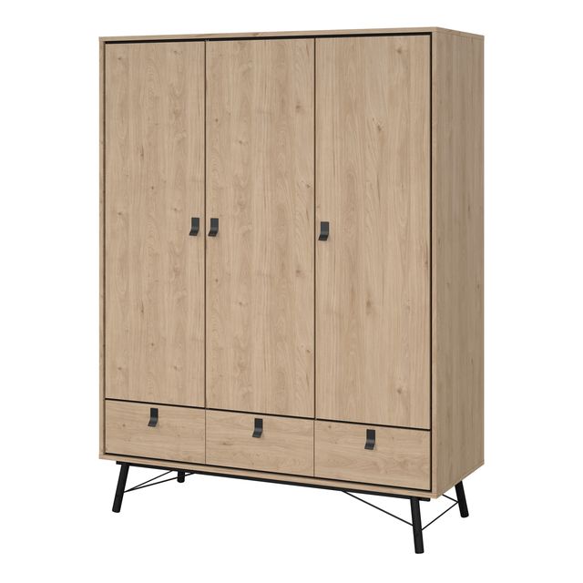 Ry Wardrobe 3 Doors 3 Drawers
