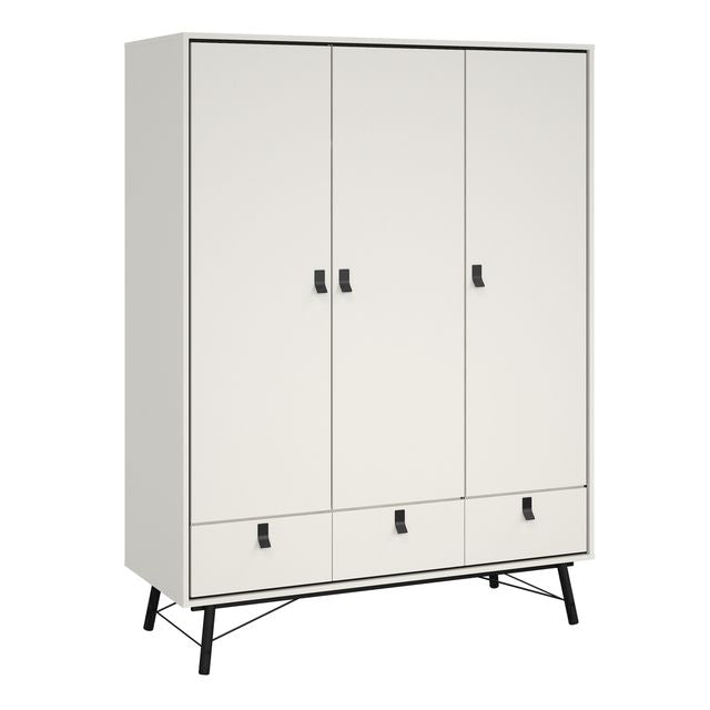 Ry Wardrobe 3 Doors 3 Drawers