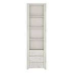 Angel Tall Narrow 3 Drawer Bookcase
