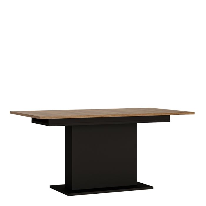 Brolo Extending Dining Table in Walnut and Dark Panel Finish