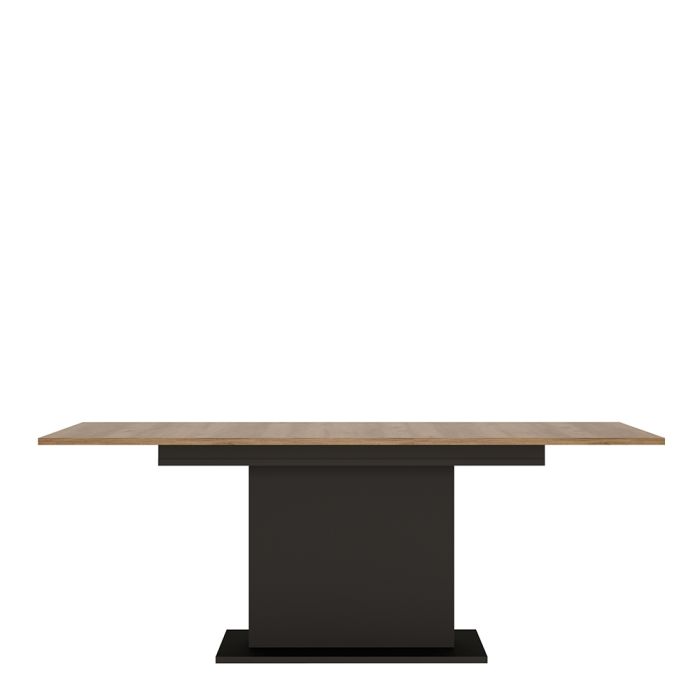 Brolo Extending Dining Table in Walnut and Dark Panel Finish