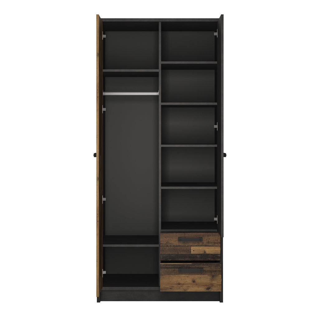 Brooklyn Wardrobe with 2 Drawers