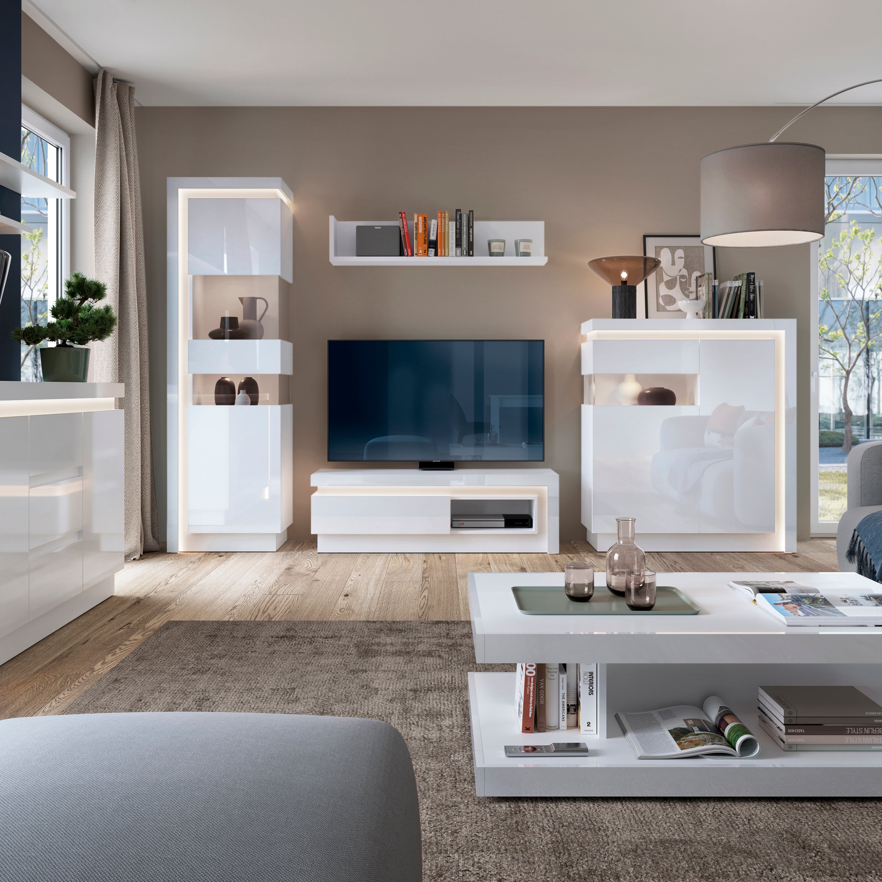 Lyon 1 Drawer TV Cabinet with Open Shelf