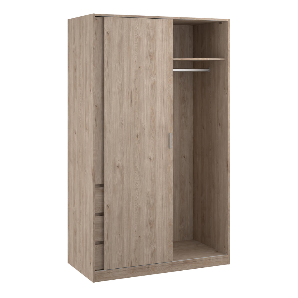 Naia Wardrobe with 1 Sliding Door 1 Door 3 Drawers