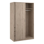 Naia Wardrobe with 1 Sliding Door 1 Door 3 Drawers