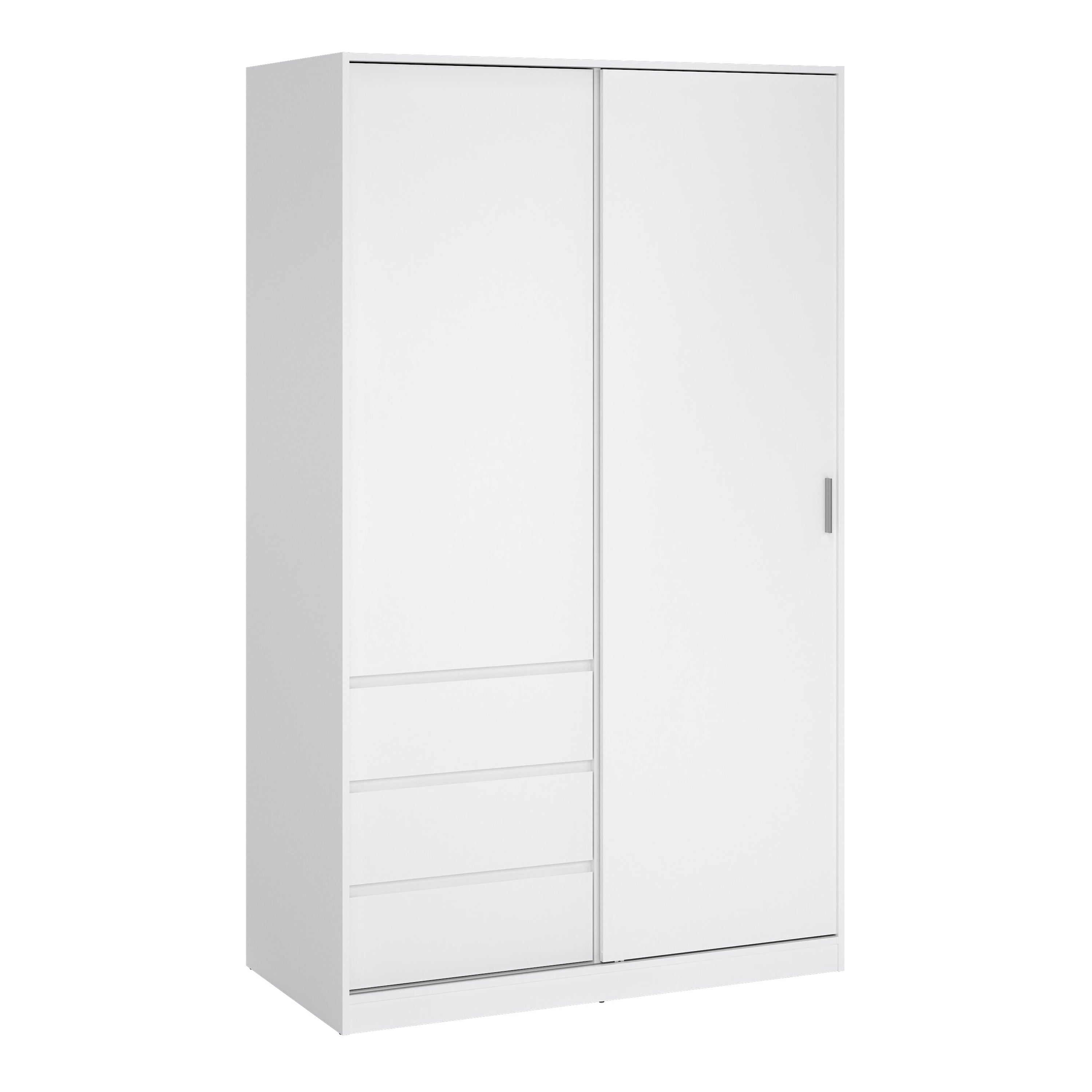 Naia Wardrobe with 1 Sliding Door 1 Door 3 Drawers