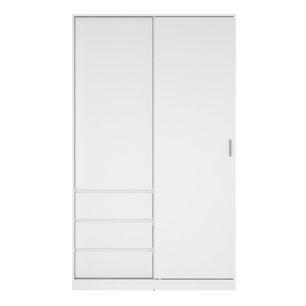 Naia Wardrobe with 1 Sliding Door 1 Door 3 Drawers