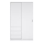 Naia Wardrobe with 1 Sliding Door 1 Door 3 Drawers