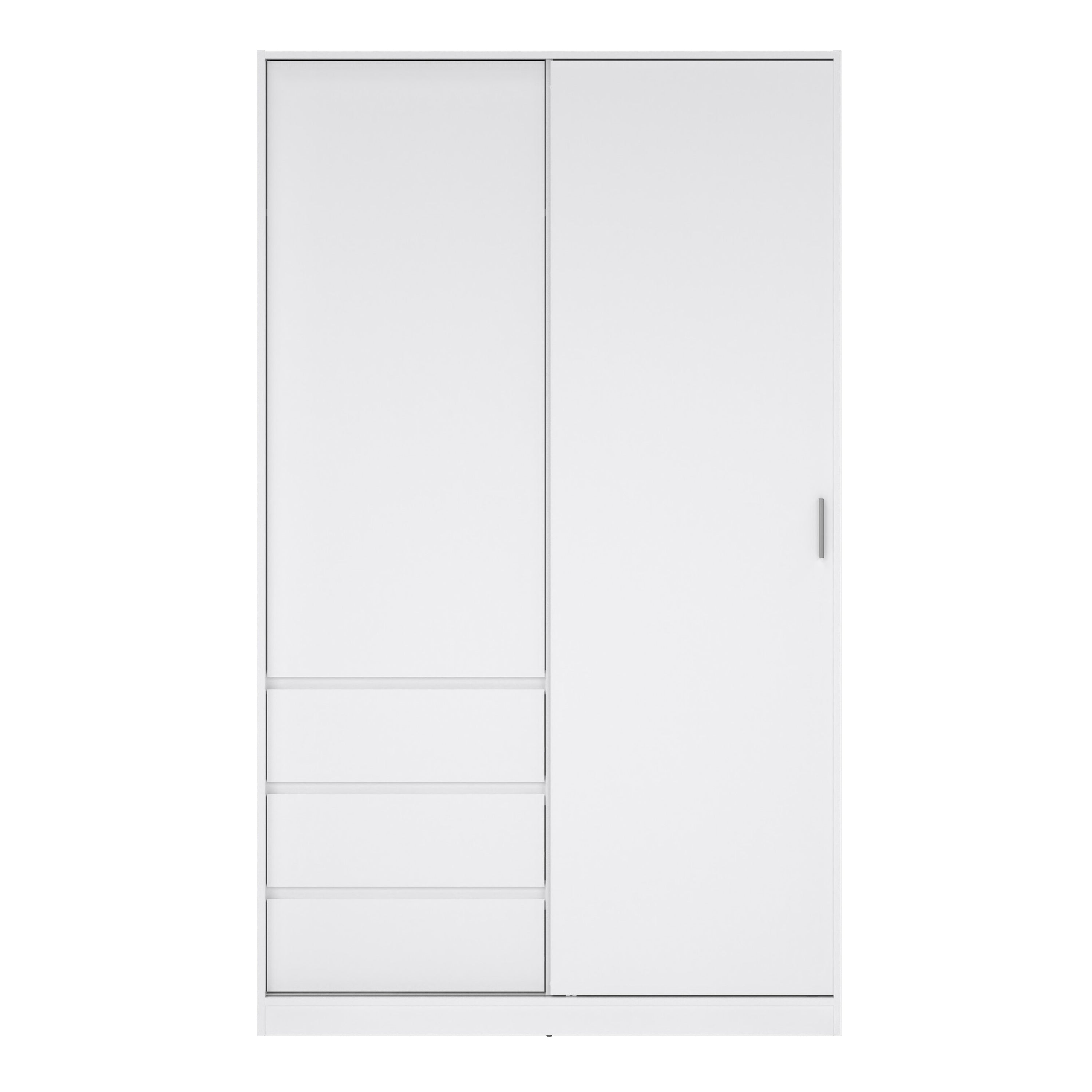Naia Wardrobe with 1 Sliding Door 1 Door 3 Drawers