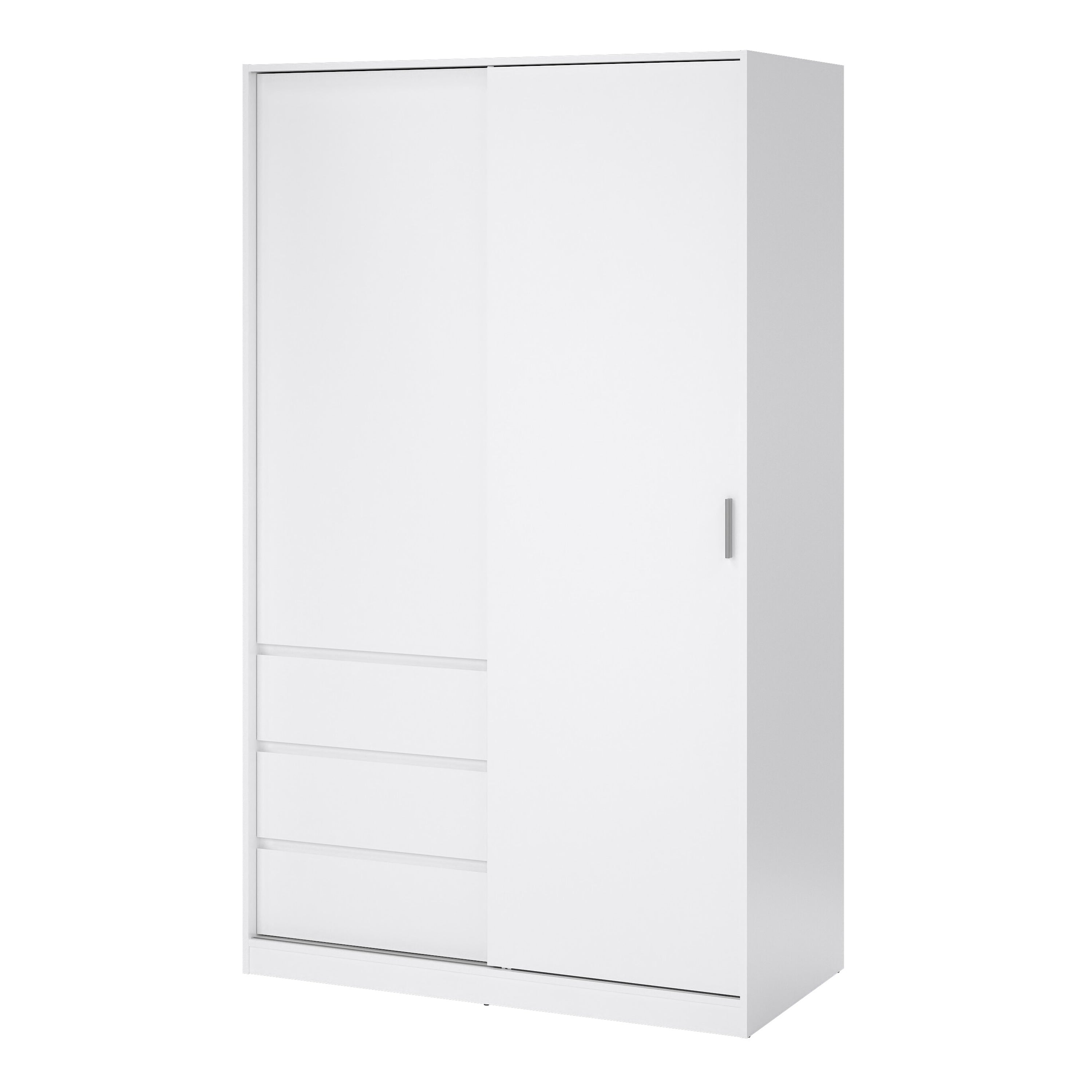 Naia Wardrobe with 1 Sliding Door 1 Door 3 Drawers