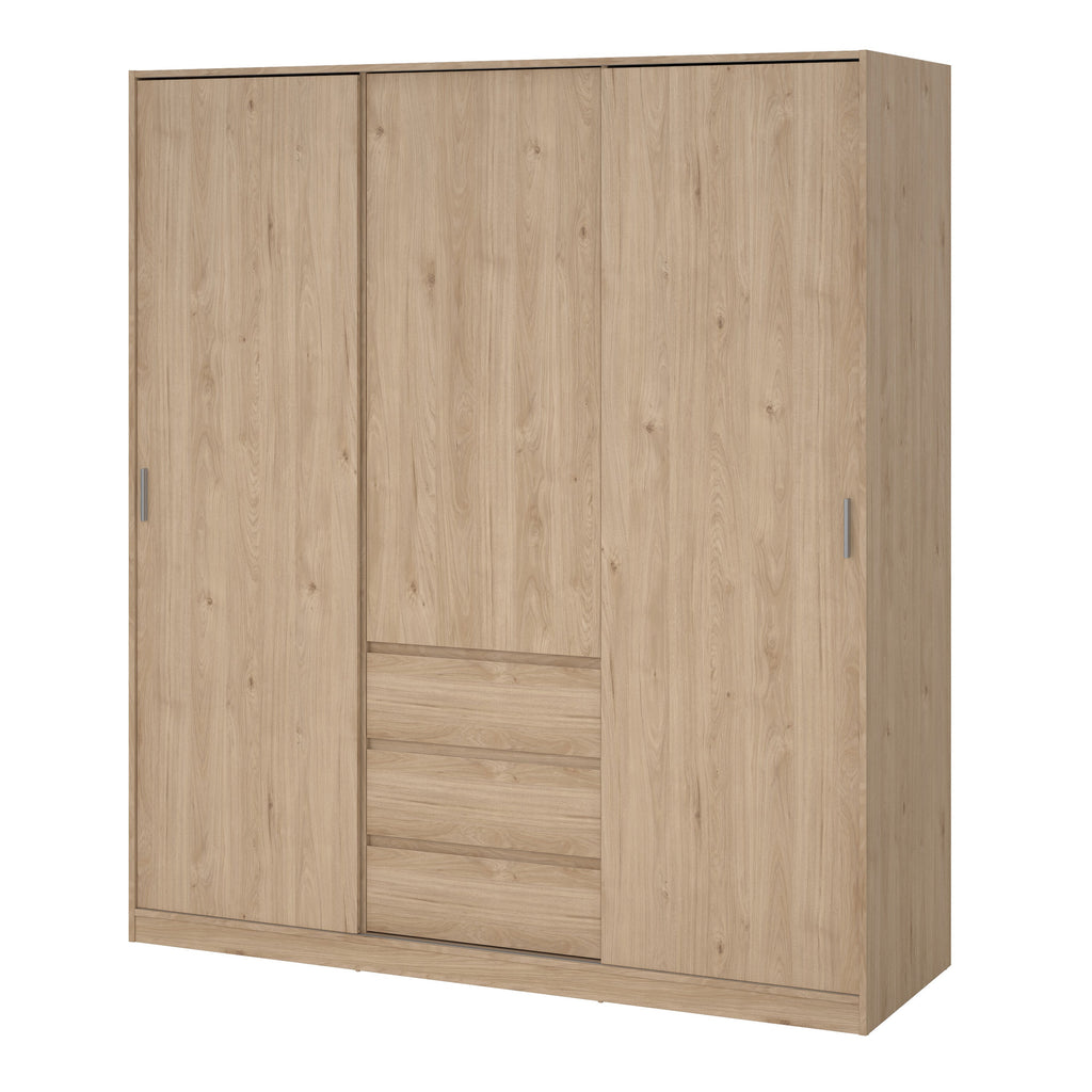 Naia Wardrobe with 2 Sliding Doors 1 Door 3 Drawers