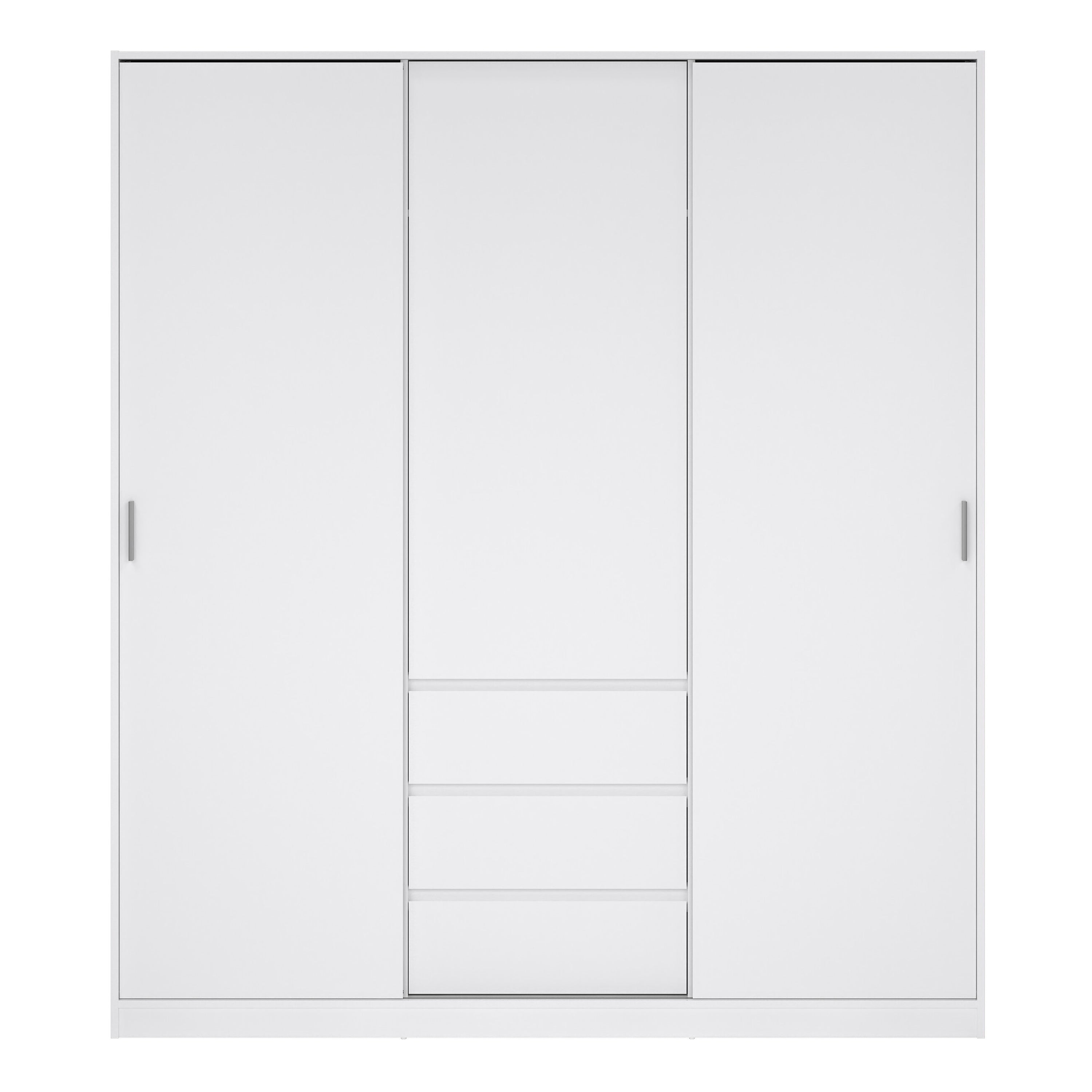 Naia Wardrobe with 2 Sliding Doors 1 Door 3 Drawers