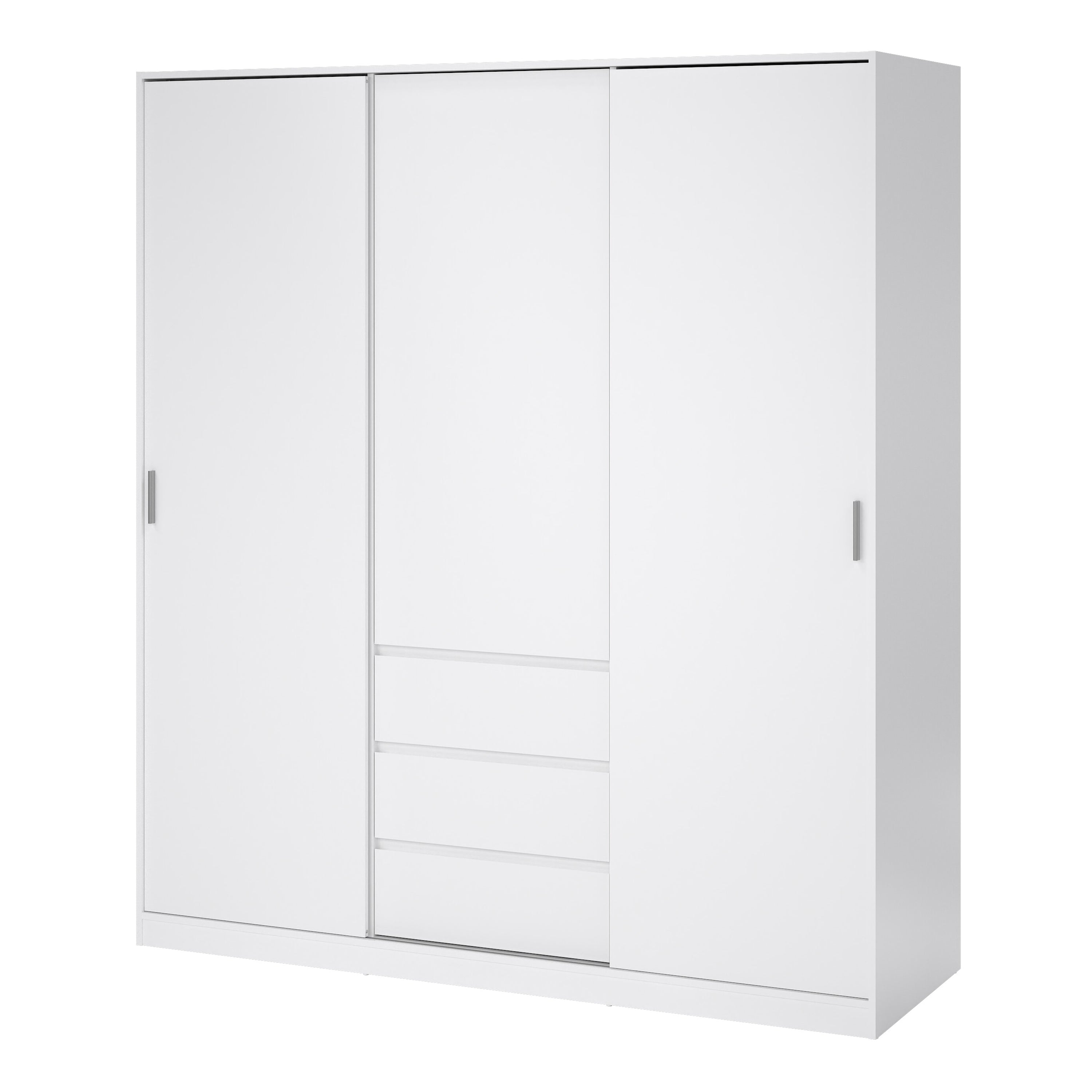 Naia Wardrobe with 2 Sliding Doors 1 Door 3 Drawers