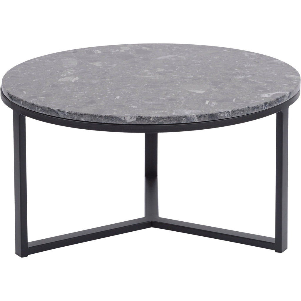 Shoreditch Black Metal and Grey Travisso Coffee Table Large