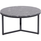 Shoreditch Black Metal and Grey Travisso Coffee Table Large