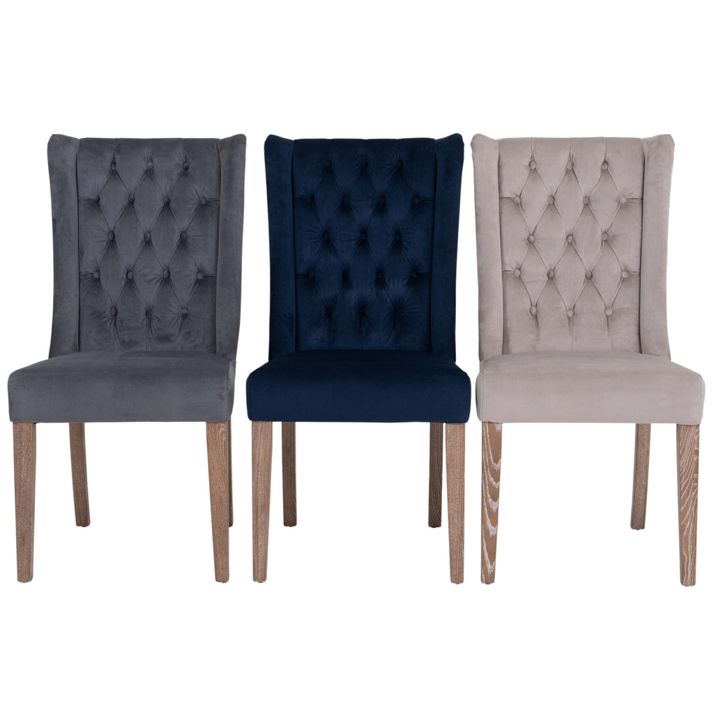 Ex-Display Pair of Richmond Velvet Buttonback Dining Chair