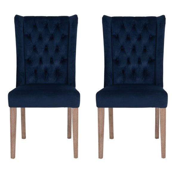 Ex-Display Pair of Richmond Velvet Buttonback Dining Chair