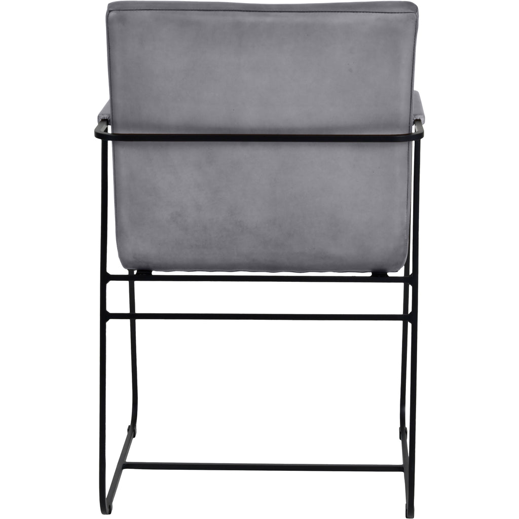 Belton Metal Framed Dining Chair With Arms