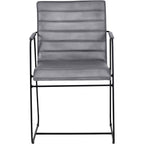 Belton Metal Framed Dining Chair With Arms
