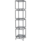 Abington Black Frame and Tinted Glass Display Unit