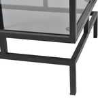 Abington Black Frame and Tinted Glass Display Unit
