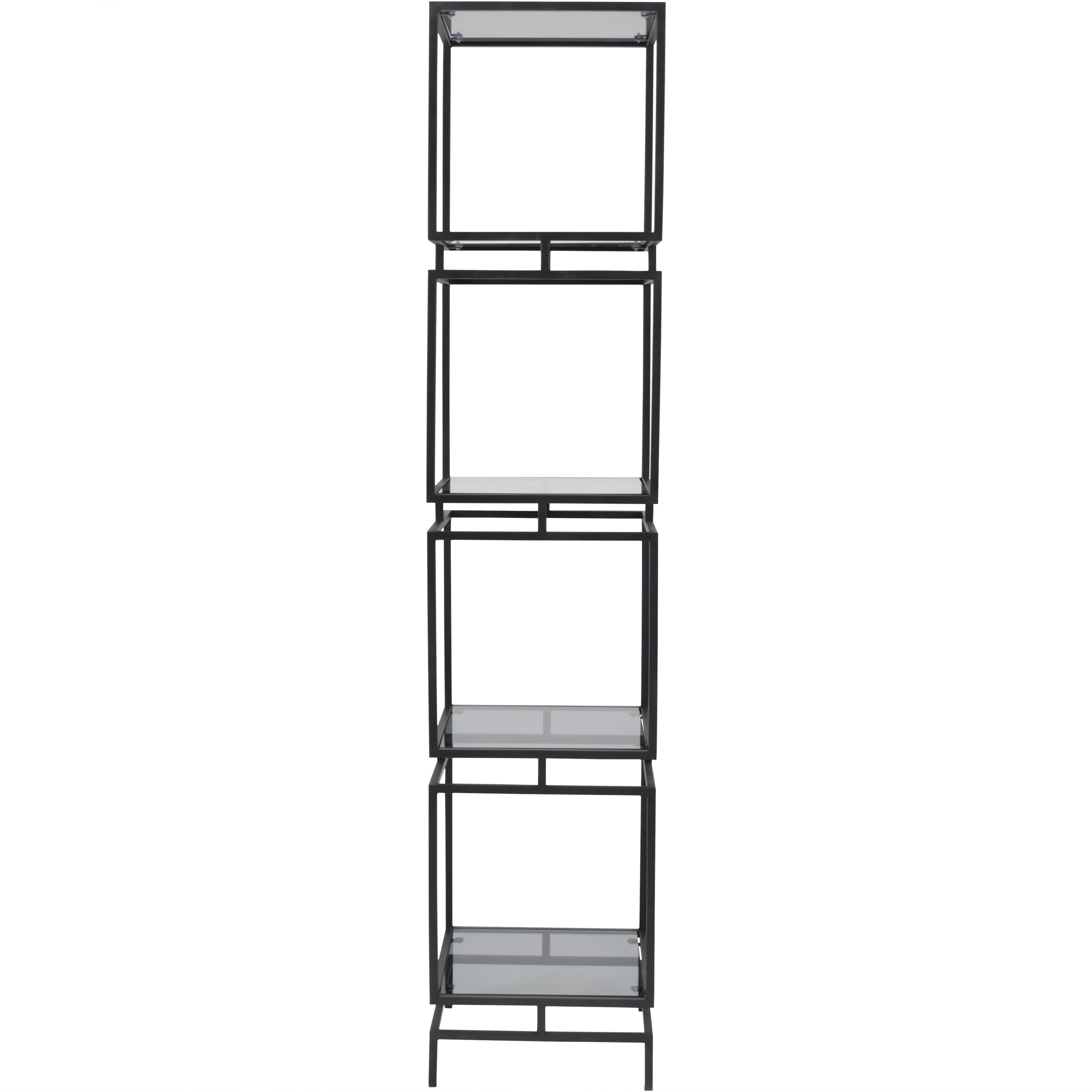Abington Black Frame and Tinted Glass Display Unit