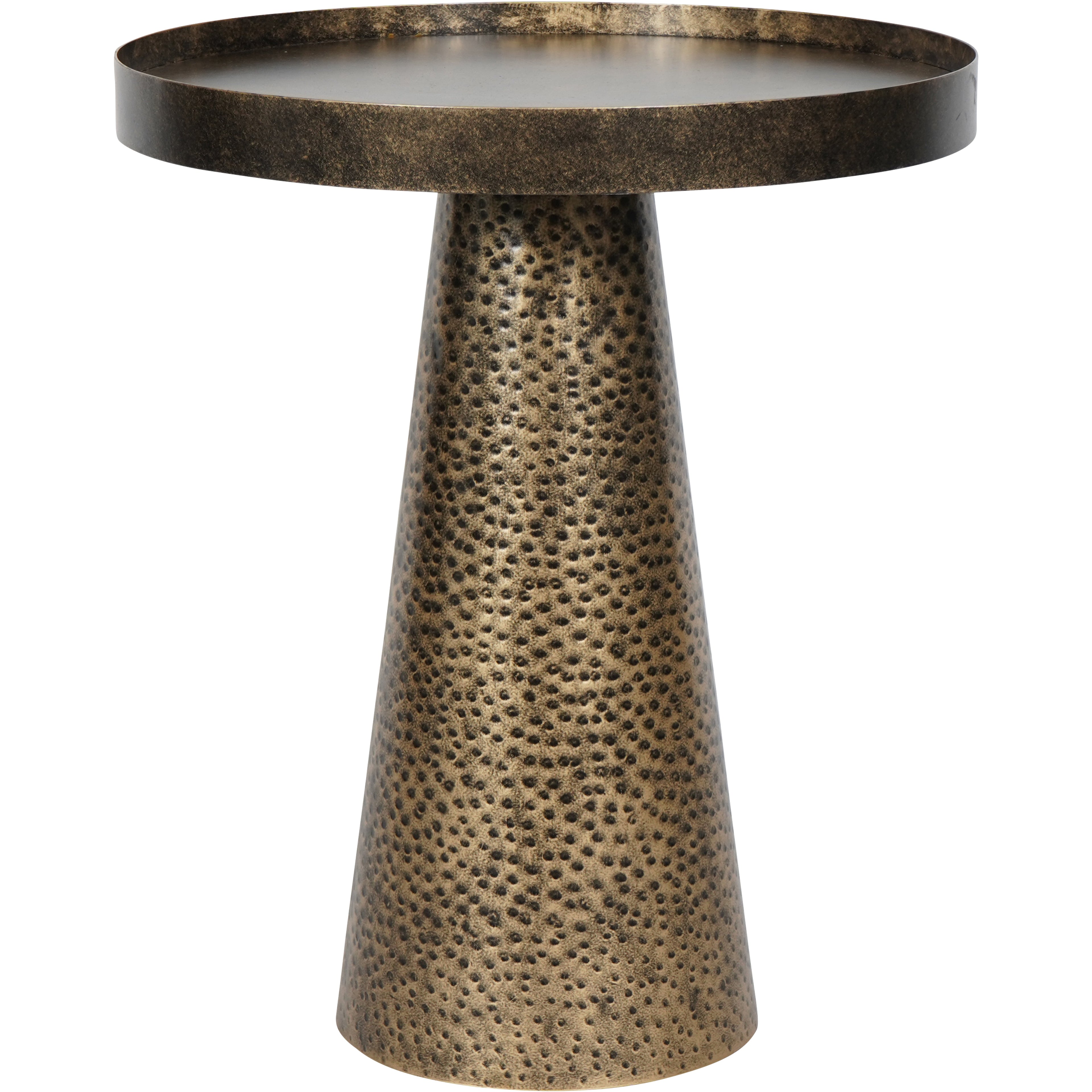 Sandbanks Iron Side Table in Rustic Antique Gold