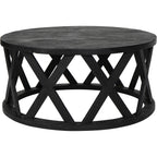 Cali Solid Wooden Coffee Table in Black