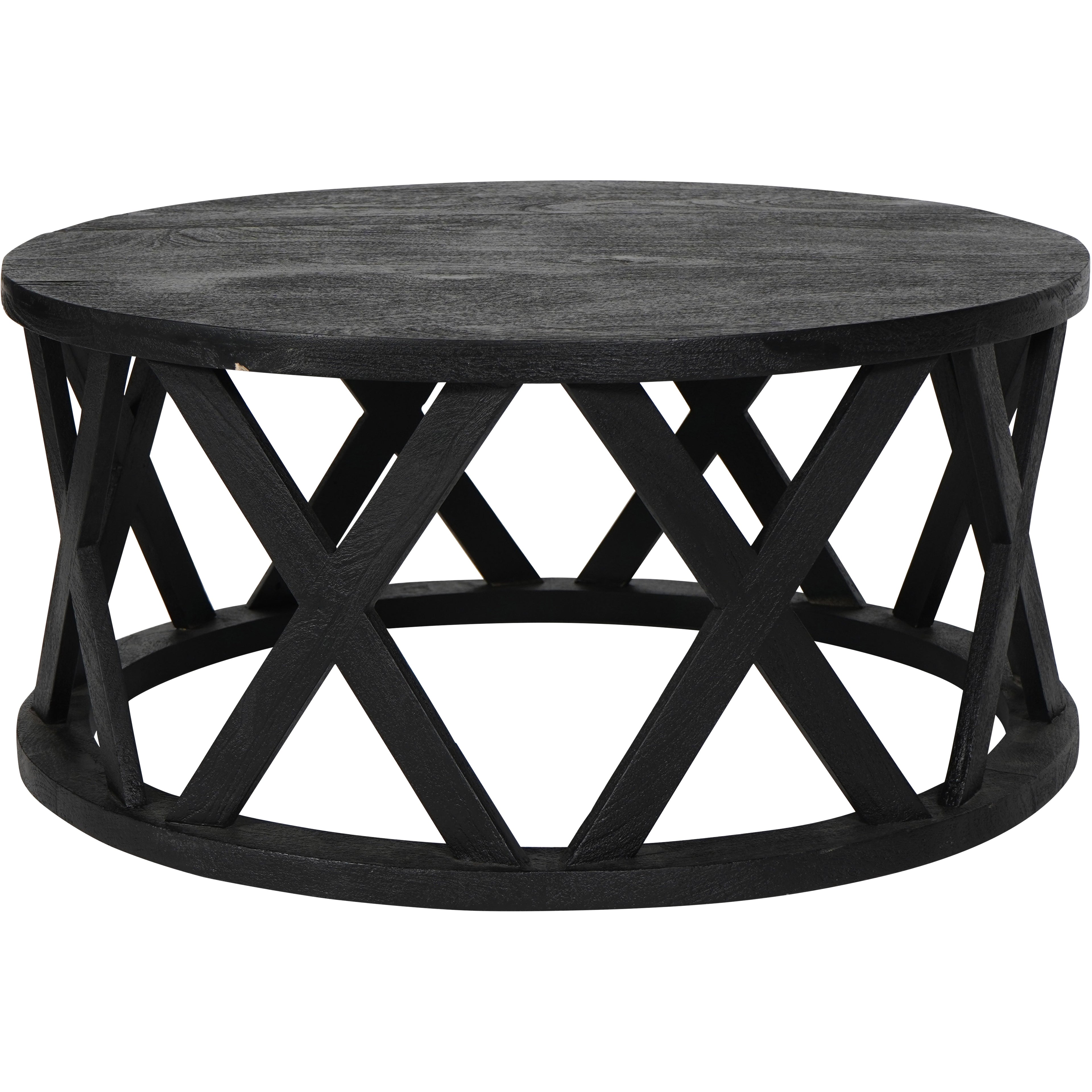 Cali Solid Wooden Coffee Table in Black