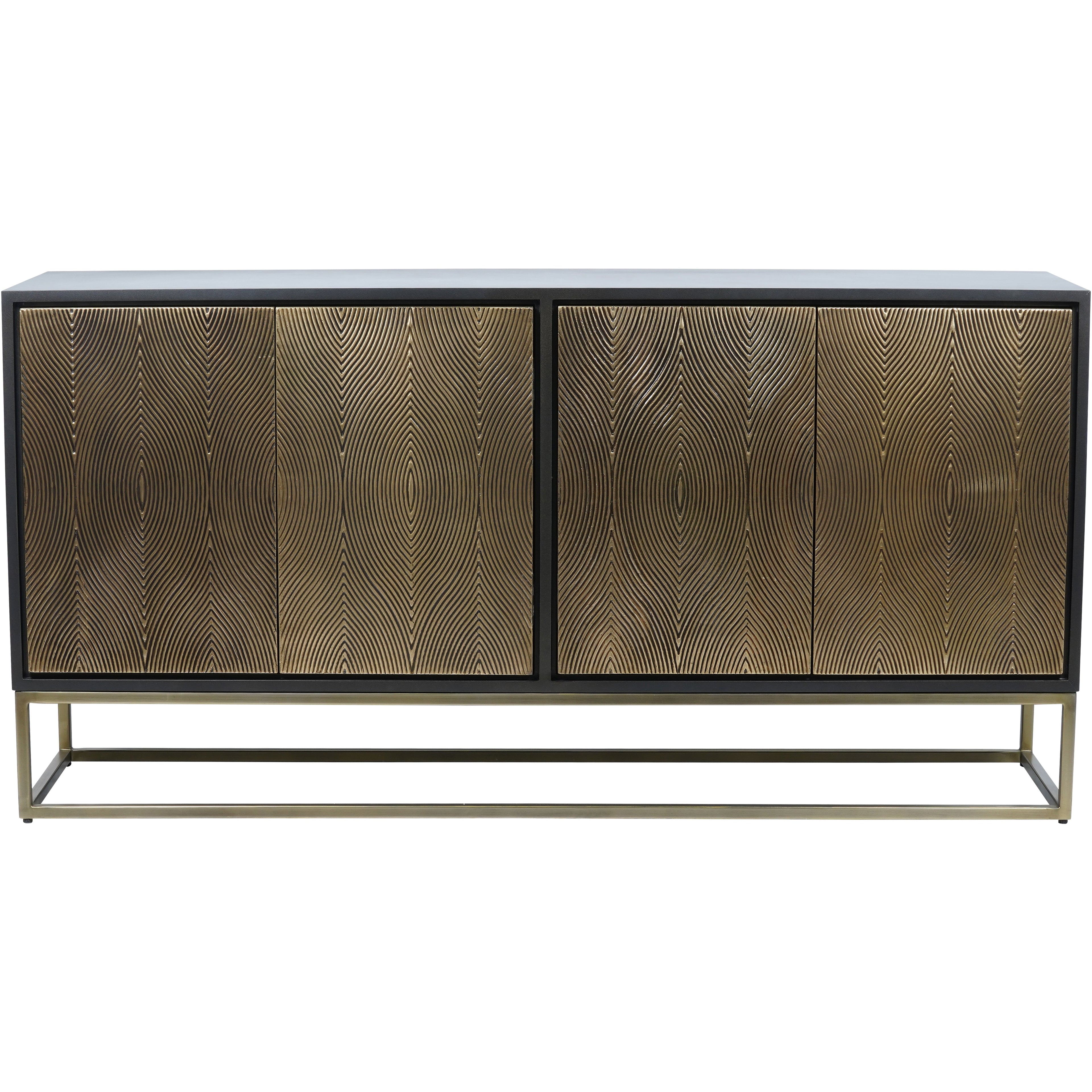 Izabella Embossed 4 Door Credenza