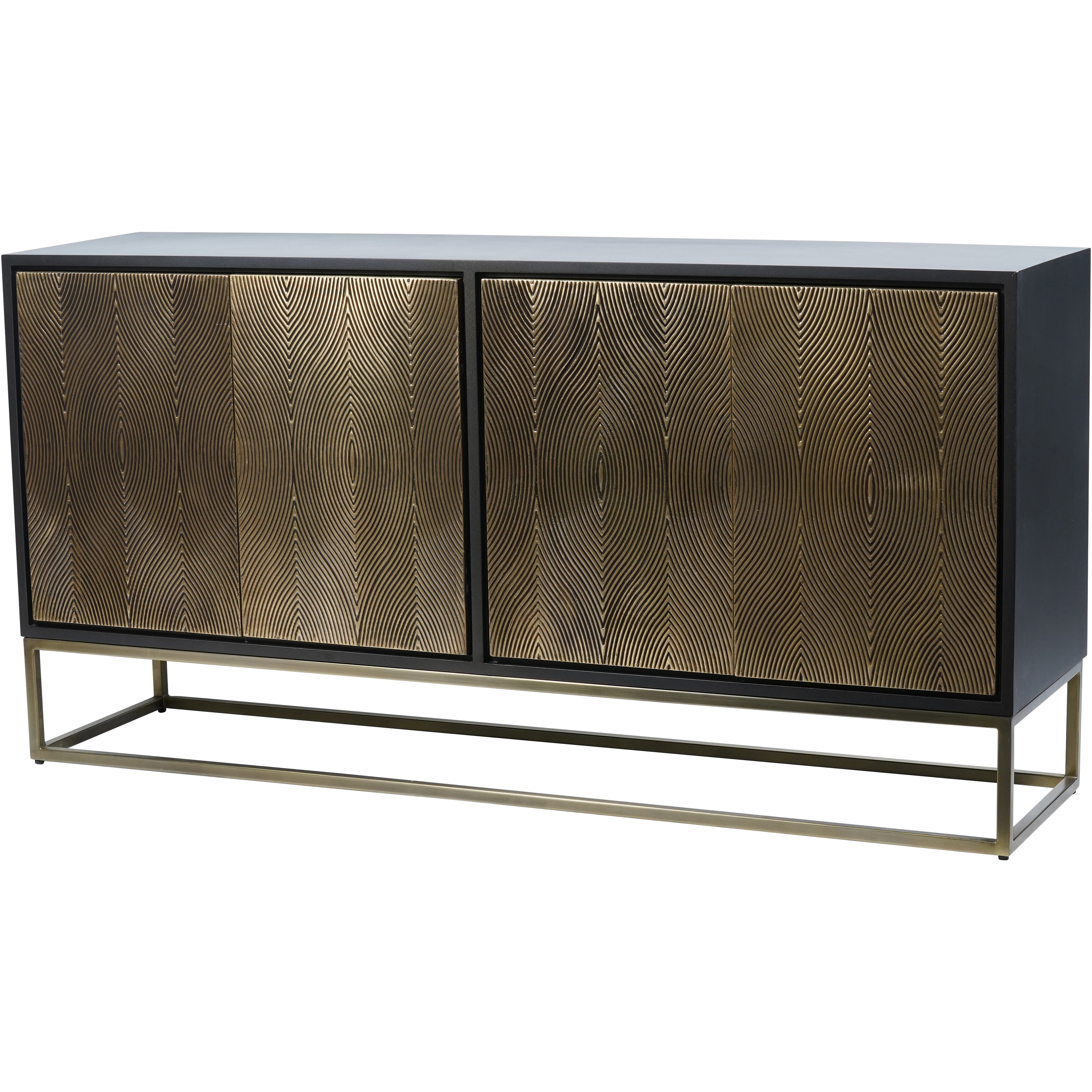 Izabella Embossed 4 Door Credenza