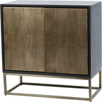 Izabella Embossed 2 Door Cabinet
