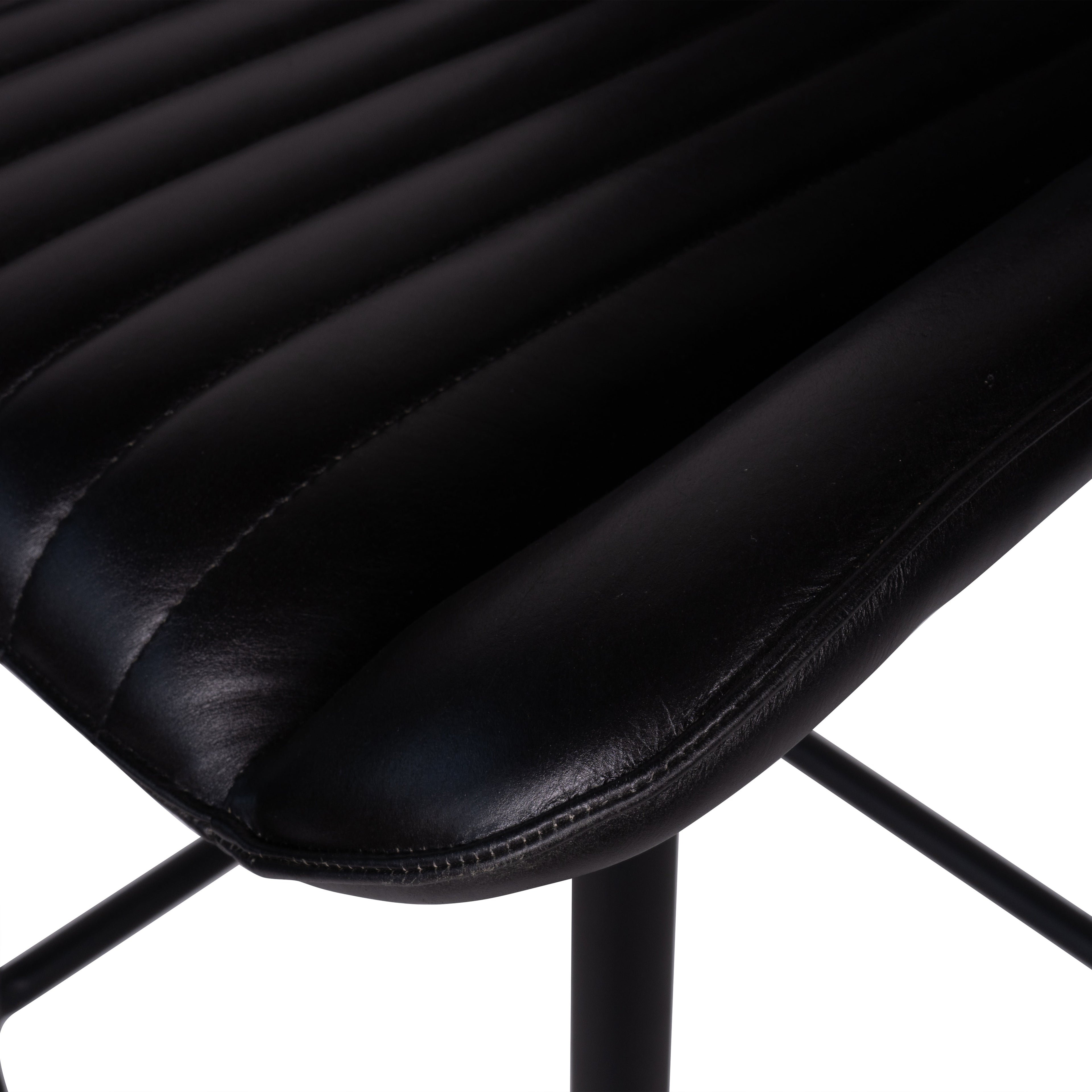 Pair of Pembroke Leather Bar Stools