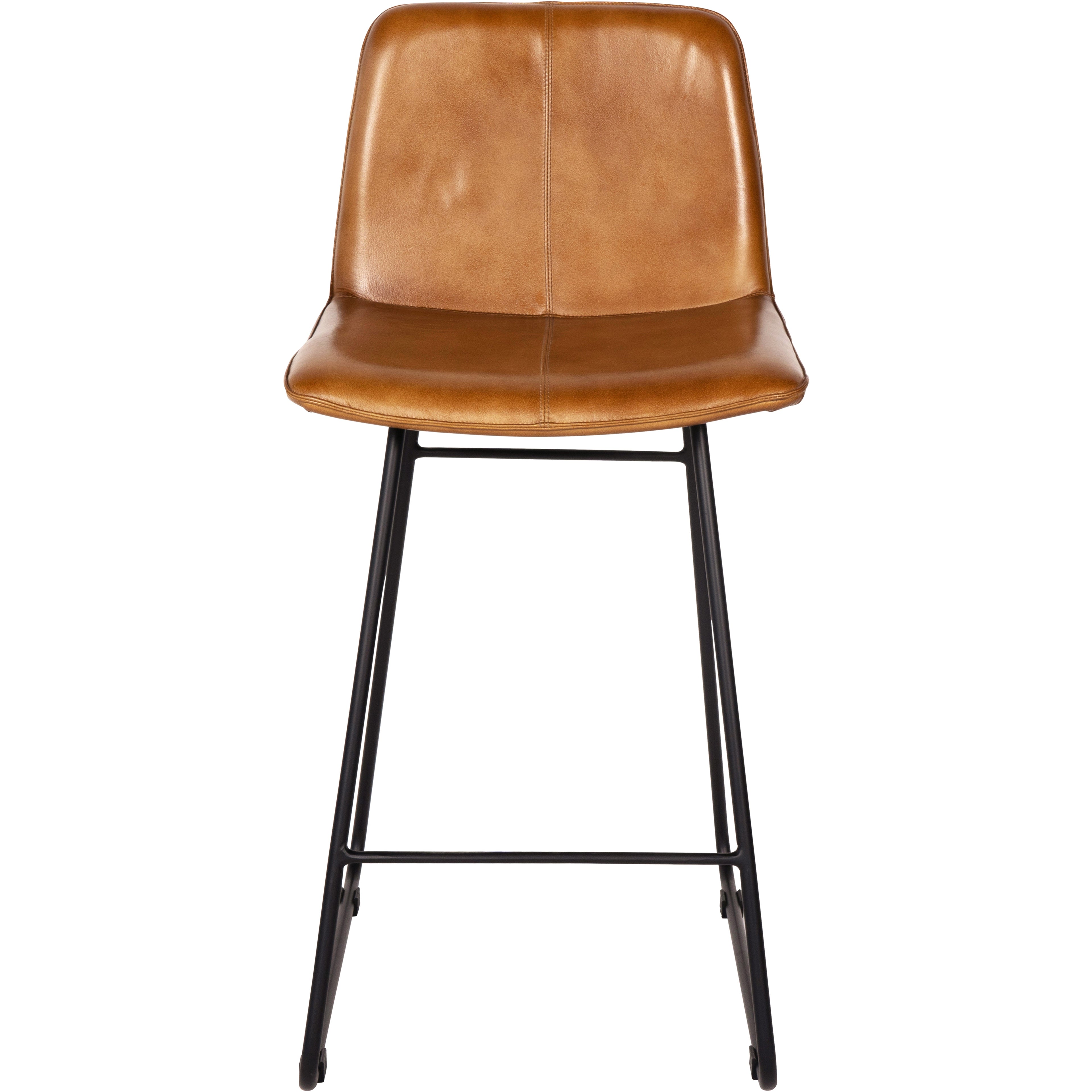 Pair of Arthur Leather Bar Stools