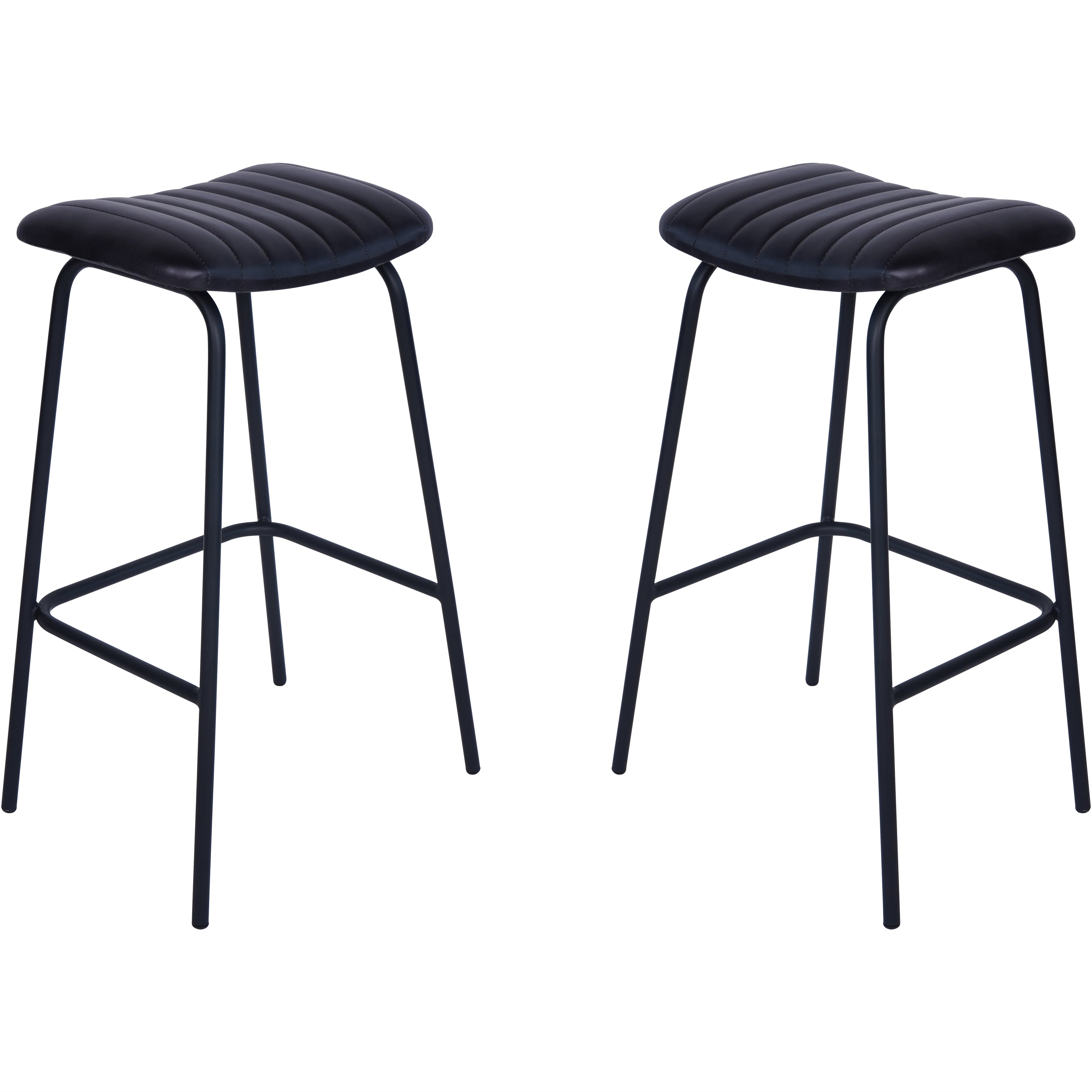 Pair of Robinson Leather Bar Stools