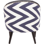 Admiral Occasional Chair with Leather Front &  Fabric Back