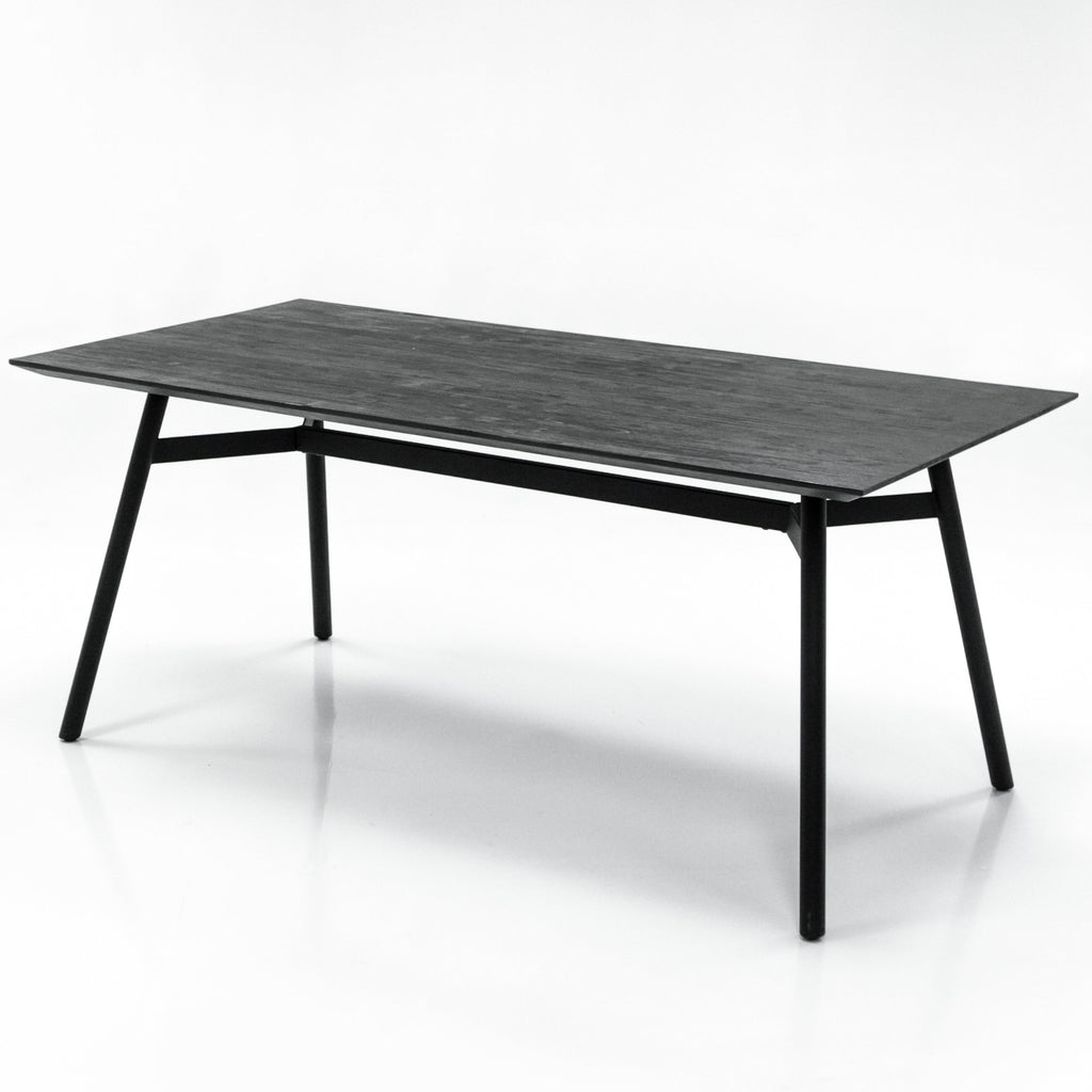 Bronks Black Acacia Fixed Dining Table