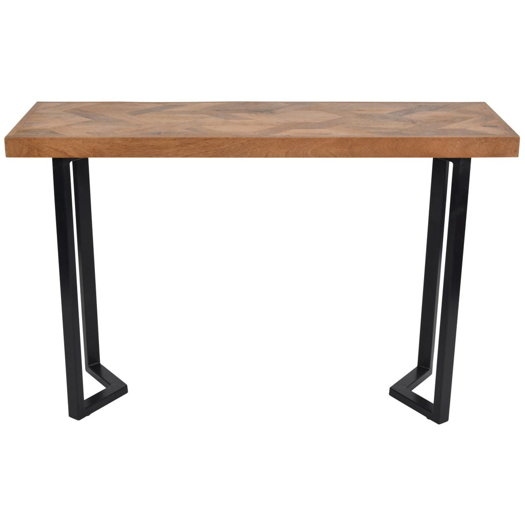 Marston Geometric II Wooden Hall Console Table