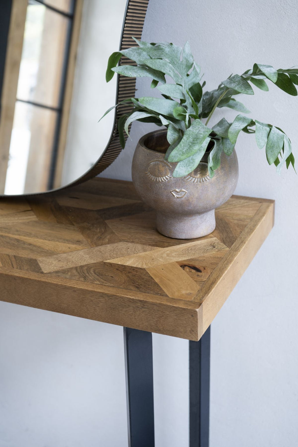 Marston Geometric II Wooden Hall Console Table