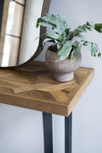 Marston Geometric II Wooden Hall Console Table