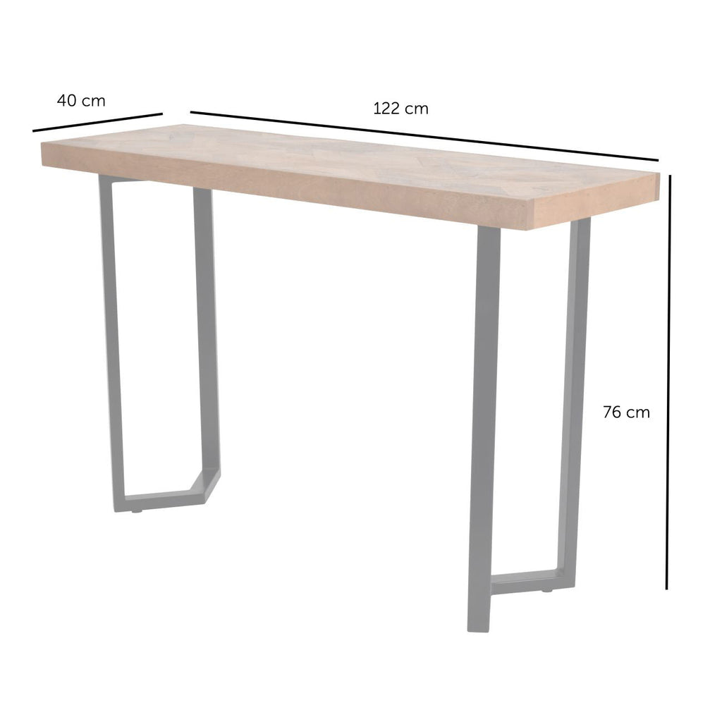 Marston Geometric II Wooden Hall Console Table