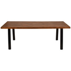 Burnham II Herringbone Wooden Dining Table