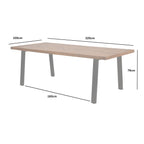 Burnham II Herringbone Wooden Dining Table