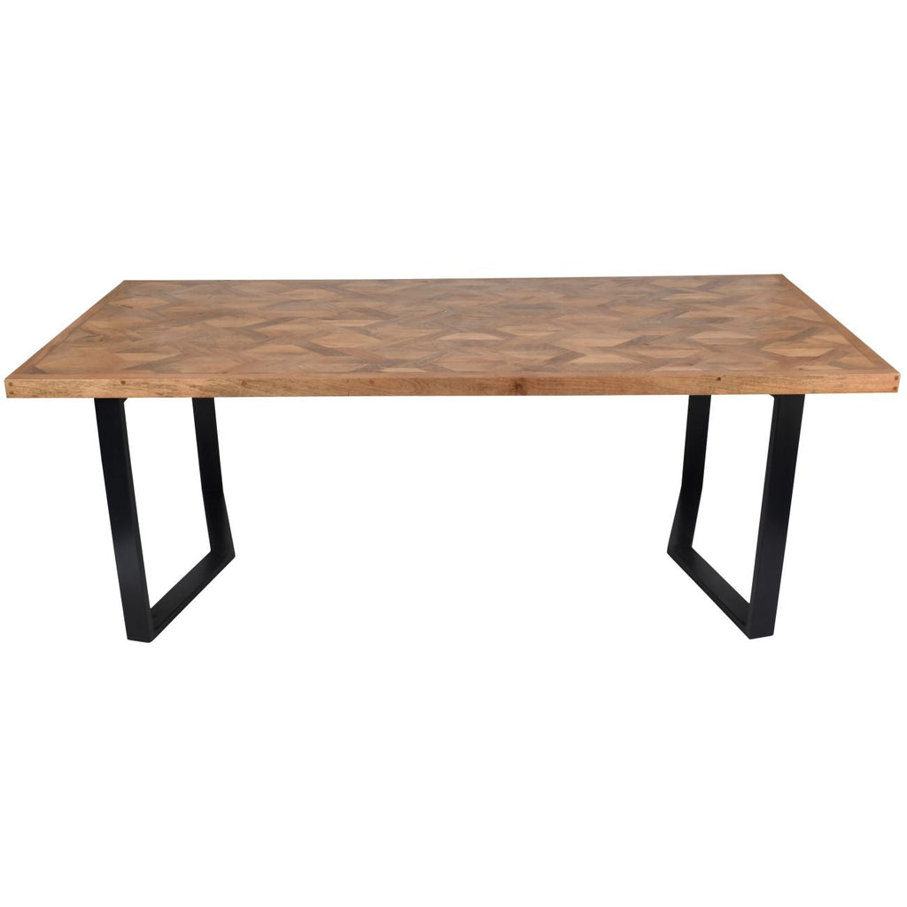 Marston II Geometric Wooden Dining Table