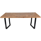 Marston II Geometric Wooden Dining Table