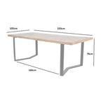 Marston II Geometric Wooden Dining Table