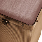 Hunter Corrugated Gold Side Table