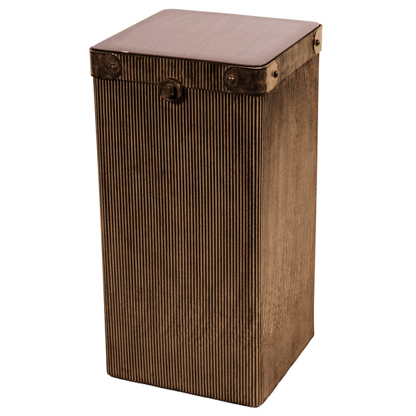 Hunter Corrugated Gold Side Table