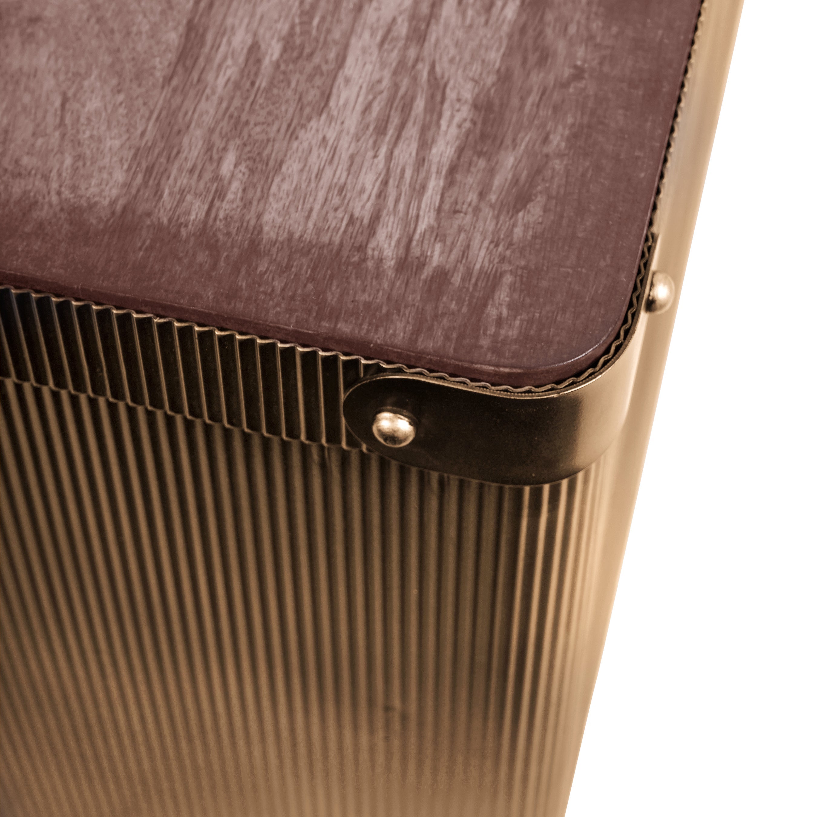 Hunter Corrugated Gold Coffee Trunk